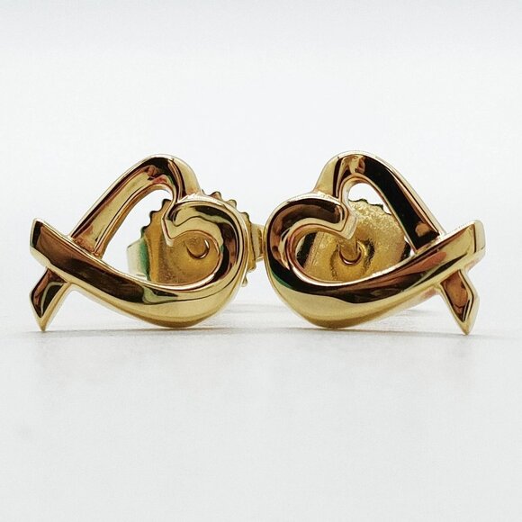Tiffany and Co. Pierced Earring Loving Heart Picasso Gold 566-082325 - Picture 1 of 9